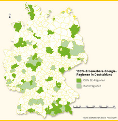 2306 Karte 100%-Erneuerbare-Energie-Regionen in Deutschland