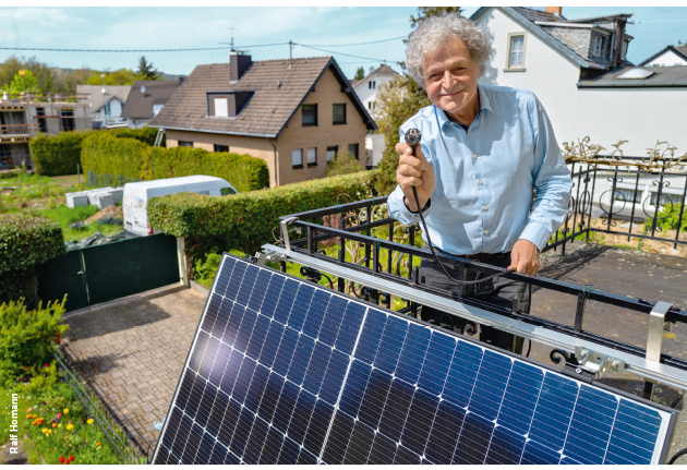 Steckersolar auf der Siegerstraße